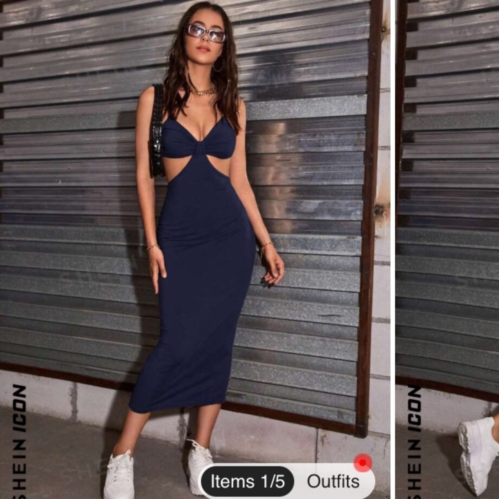 SHEIN icon cutout dress